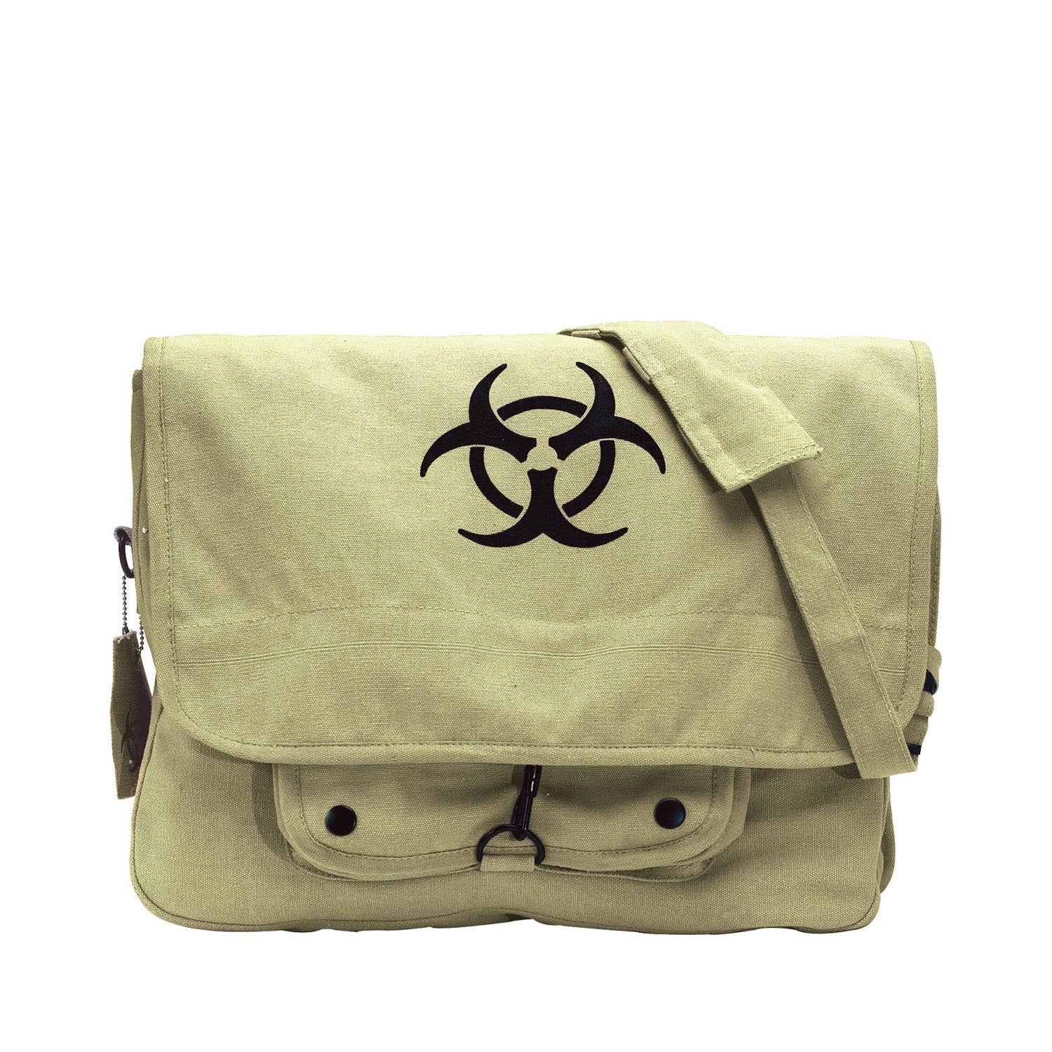 Rothco Vintage Canvas Paratrooper Bag w/ Bio-Hazard Symbol