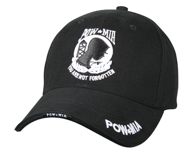 Deluxe Low Profile Cap Black - POW MIA