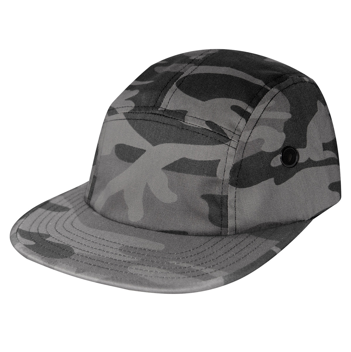 Rothco 5 Panel Street Cap Black Camo