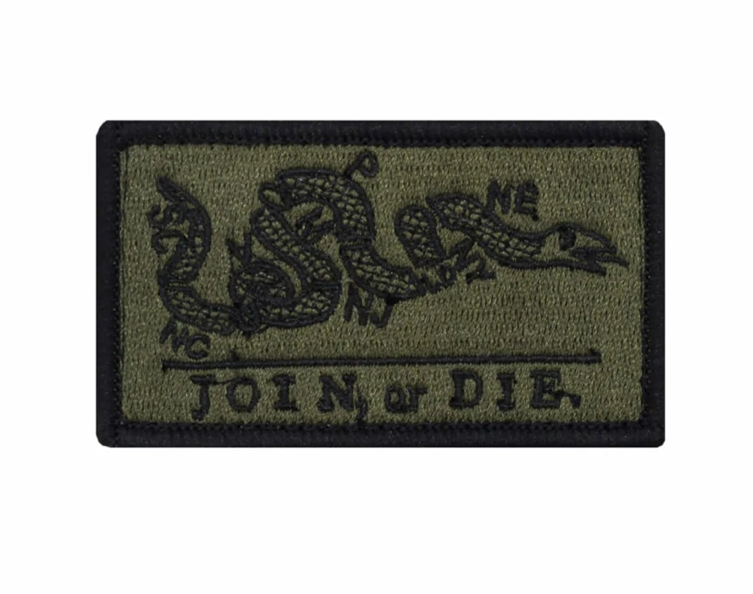 Join or Die Flag Patch - Small Morale Patch