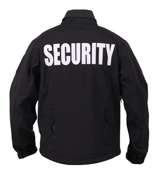 Rothco Special Ops Soft Shell SECURITY Jacket - BLACK