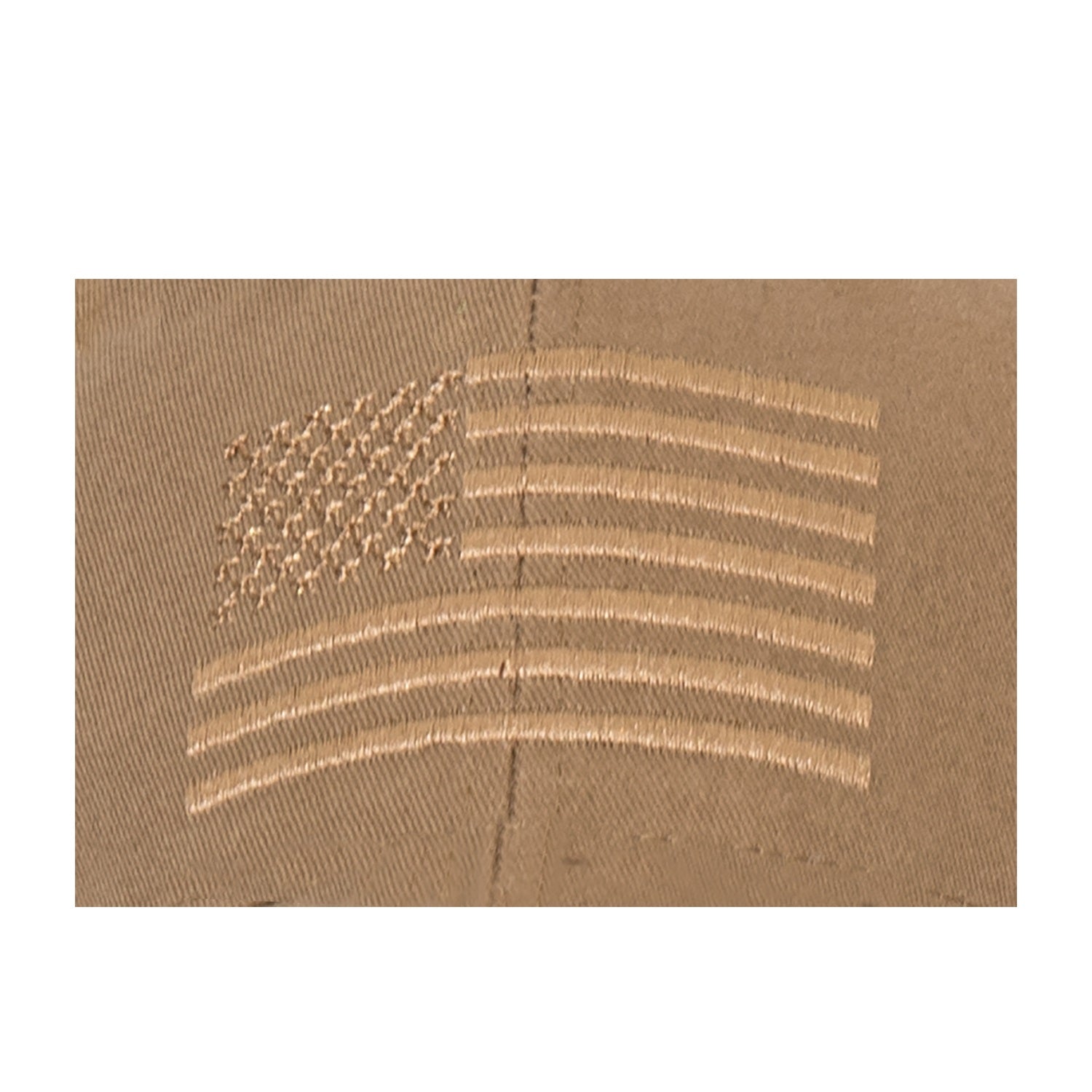 Rothco U.S. Flag Low Profile Cap Coyote Brown
