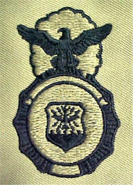 Air Force Security Police Badge Sew On For ABU Uniform - Each