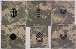 U.S. Army ACU Rank Insignia with HOOK FASTENER - Each  CLOSEOUT