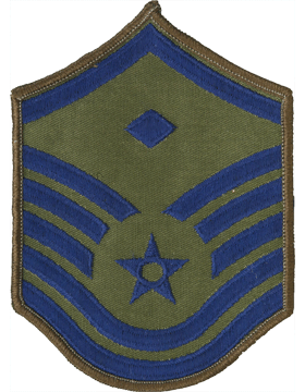 U.S. Air Force Chevrons for Enlisted - Subdued O.D. Green USAF Rank