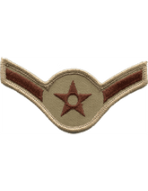 U.S. Air Force Chevrons for Enlisted - Olive Drab Subdued USAF Rank