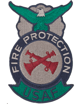 USAF Fire Badge - Asst Chief Two Bugles Crossed