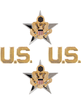 General Staff Branch Insignia Set with U.S. Letters