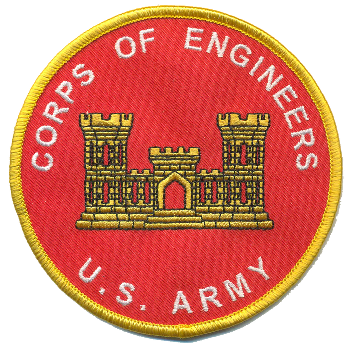 U.S. Army Corps of Engineers 4 Inch SewOn Novelty Patch