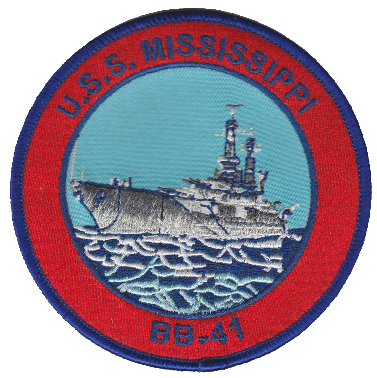 U.S.S. Mississippi BB-41 USMC Patch
