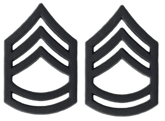 Black Army Metal Pin on Rank - E-7 Sergeant First Class