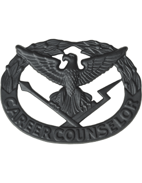 U.S. Army Career Counselor Badge - Black Metal Pin-On