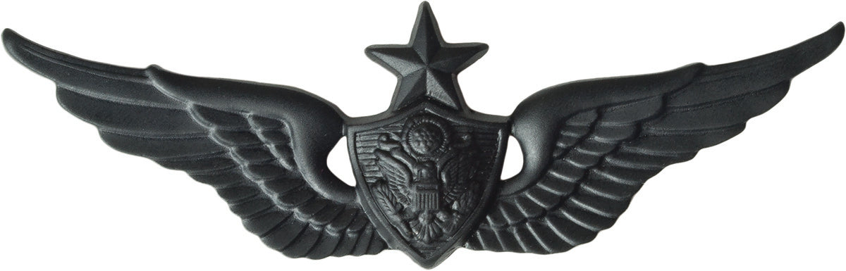 U.S. Army Aircraft Crewman Badge - Black Metal Pin-On