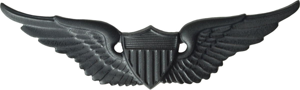U.S. Army Aviator Badge - Black Metal Pin-On