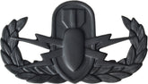 U.S. Army EOD Badge - Black Metal Pin-On