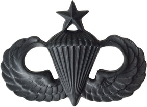 U.S. Army Parachutist Badge - Black Metal Pin-On