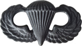 U.S. Army Parachutist Badge - Black Metal Pin-On