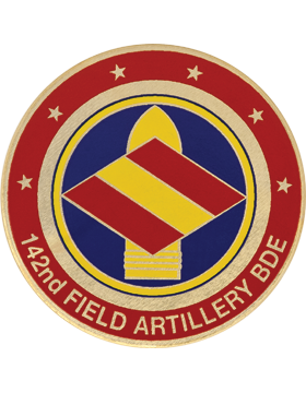 142nd Fielder Artillery Brigade Challenge Coin - Domed Enamel