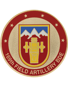 169th Field Artillery Brigade Challenge Coin - Domed Enamel