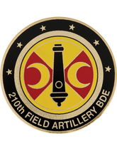 210th Field Artillery Brigade Challenge Coin - Domed Enamel
