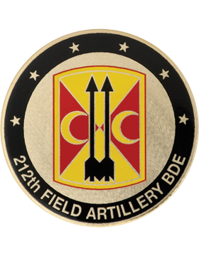 212th Field Artillery Brigade Challenge Coin - Domed Enamel