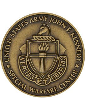 John F. Kennedy Special Warfare JFK Challenge Coin with Enamel