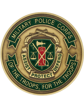 Military Police Corps Challenge Coin with Enamel