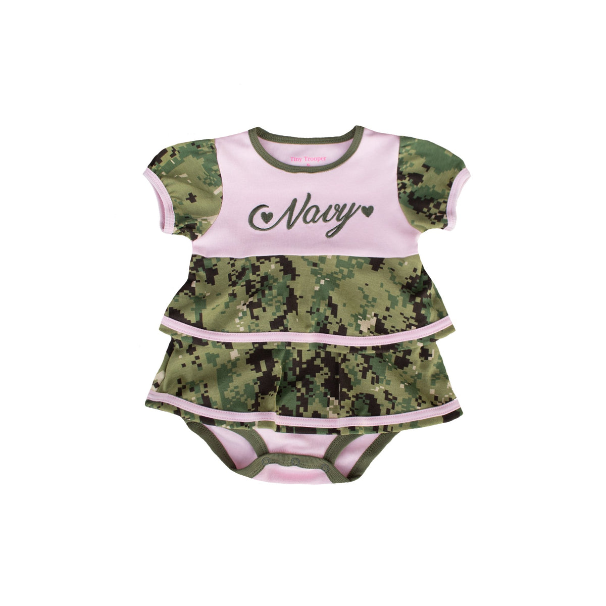 Trooper Navy NWU III Baby Ruffle Dress