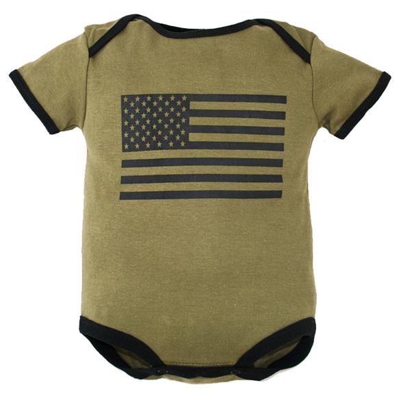 Trooper U.S. Flag Bodysuit for Infants