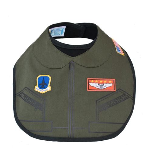 Trooper Flight Suit Uniform Baby Bib
