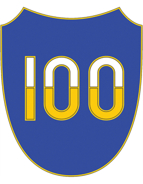 100th Division CSIB - Army Combat Service Identification Badge