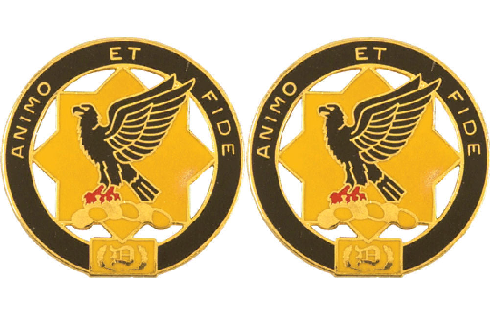 1st Cavalry Regiment Distinctive Unit Insignia - Pair - ANIMO ET FIDE