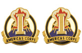 1st Corps Distinctive Unit Insignia - Pair - AMERICA'S CORPS