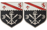 1st Engineering Battalion Distinctive Unit Insignia - Pair