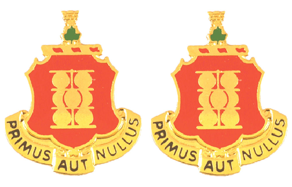 1st Field Artillery Distinctive Unit Insignia - Pair - PRIMUS AUT NULUS