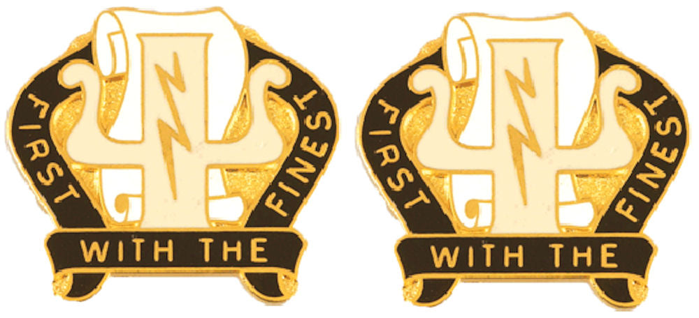 1st PSYOPS Battalion Distinctive Unit Insignia - Pair - FIRST WITH THE FINEST
