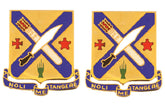 2nd Infantry Regiment Distinctive Unit Insignia - Pair - NOLI ME TANGER