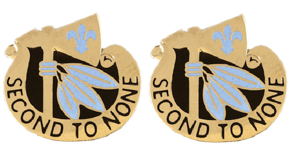 2nd Infantry Division Distinctive Unit Insignia - Pair - Second to None