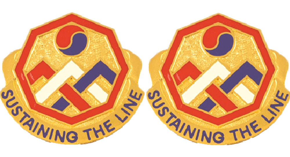 3rd Corps Support Command COSCOM Distinctive Unit Insignia - Pair
