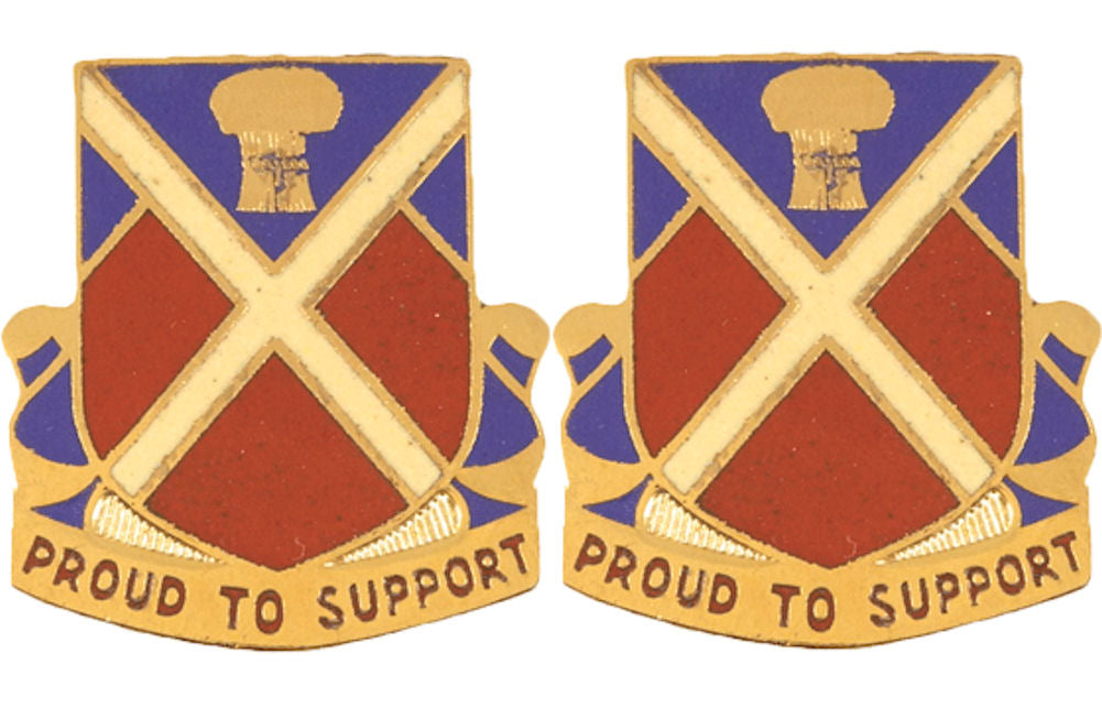 10th Support Battalion Distinctive Unit Insignia - Pair - PROUD TO SUPPORT