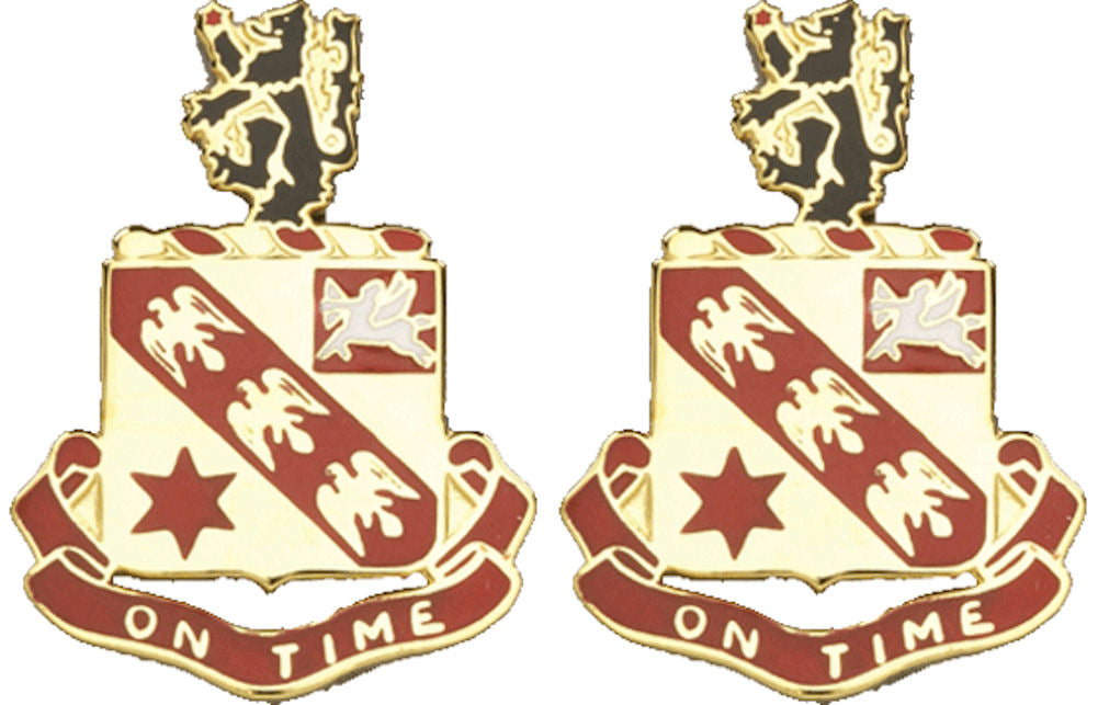 11th Field Artillery Distinctive Unit Insignia - Pair - ON TIME