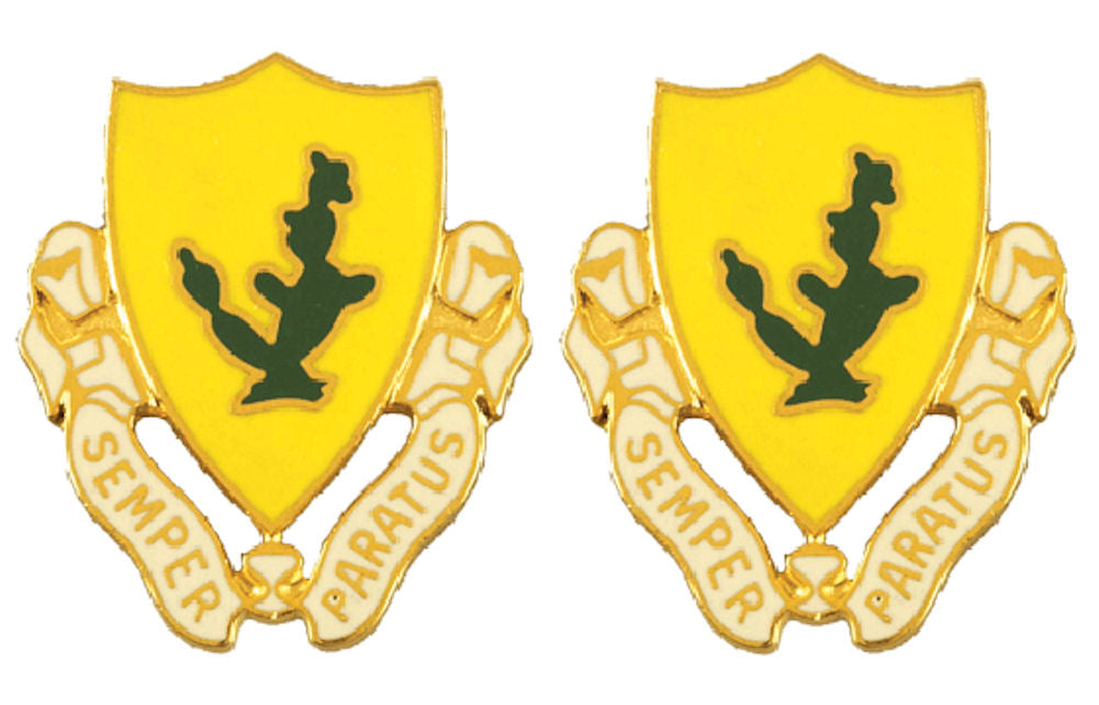12th Cavalry Distinctive Unit Insignia - Pair - SEMPER PARATUS