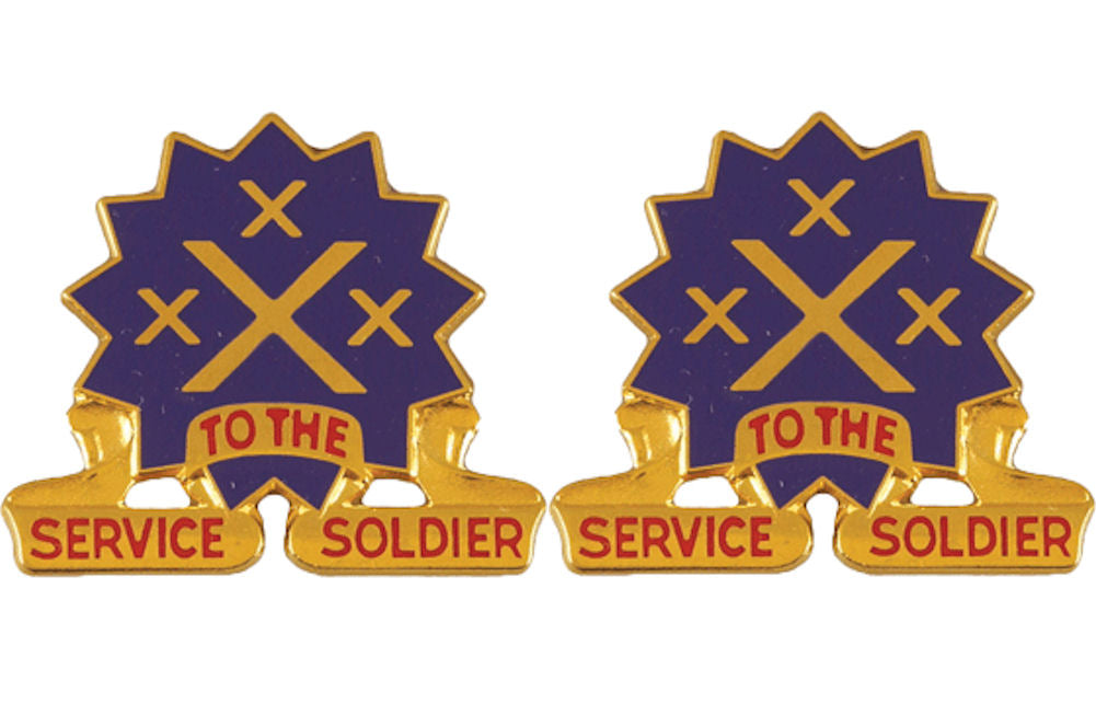 13th Corps Support Command Distinctive Unit Insignia - Pair - SERVICE TO THE SOLDIER