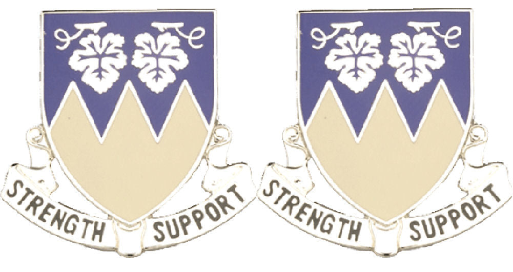13th Support Battalion Distinctive Unit Insignia - Pair - STRENGTH SUPPORT