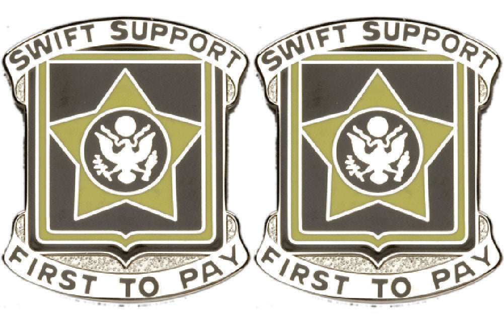 15th Finance Battalion Distinctive Unit Insignia - Pair