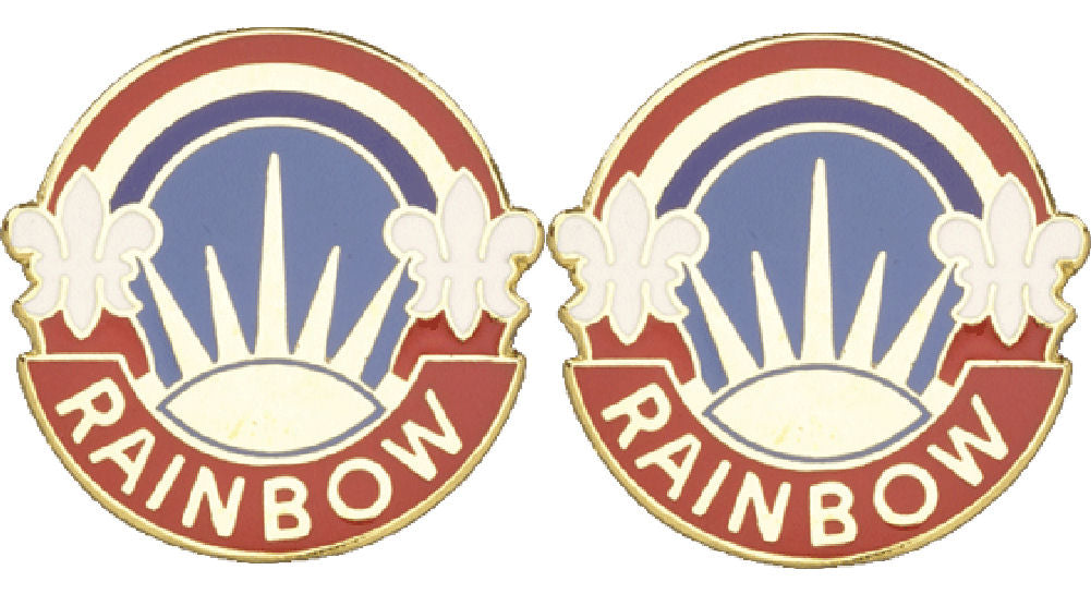 42a Rdi 42nd Infantry Division New York Distinctive Unit Insignia - Pair - Rai