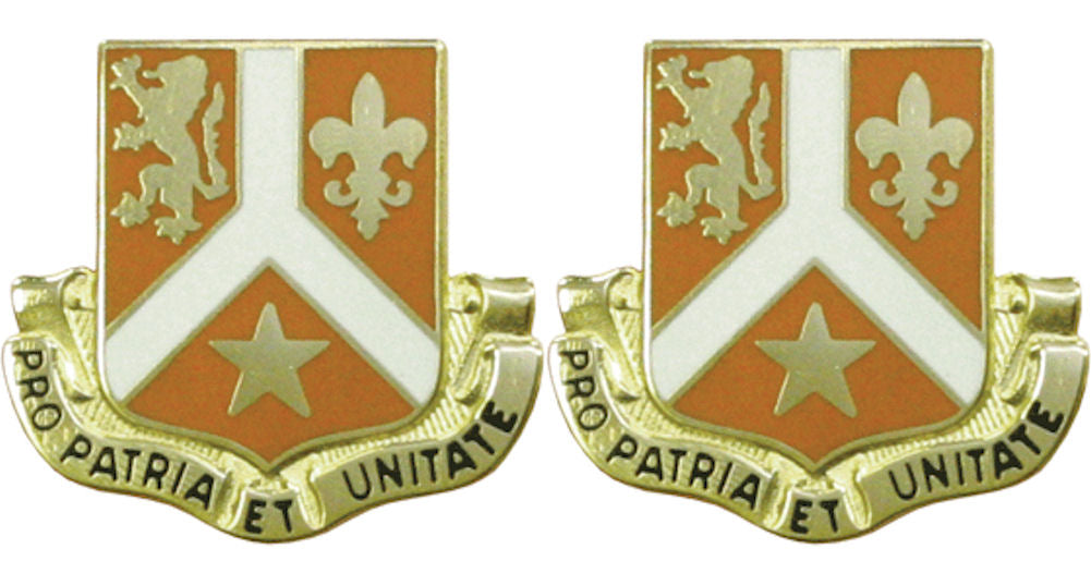 101st Signal Battalion Distinctive Unit Insignia - Pair - PRO PATRIA ET UNITATE