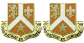 101st Signal Battalion Distinctive Unit Insignia - Pair - PRO PATRIA ET UNITATE