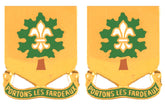 101st Support Battalion Distinctive Unit Insignia - Pair - PORTONS LES FARDEAUX
