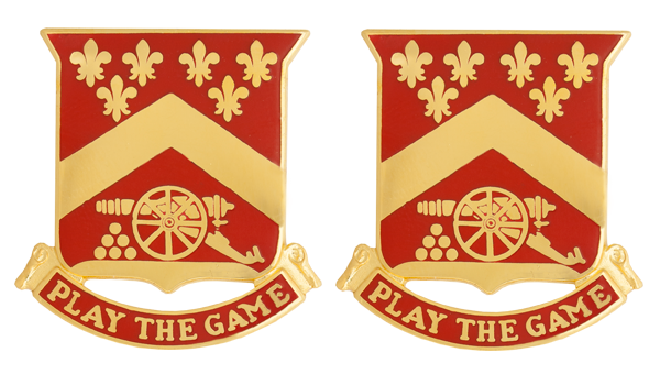 103rd Field Artillery Unit Crest - Pair - PLAY THE GAME